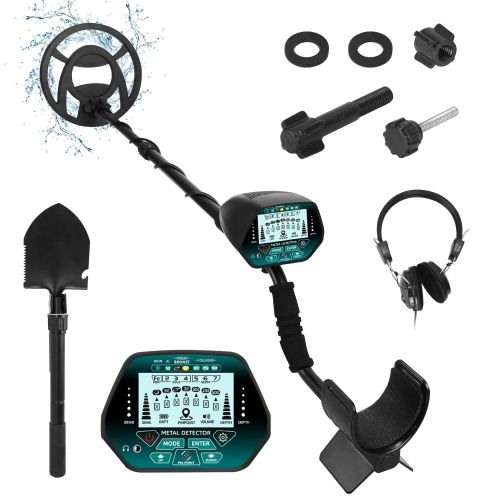 Professional Metal Detector Set Gold Finder for Adults Beginners with 10.04In Waterproof Coil LCD Display All Metal DISC PP Mode Foldable Shovel Professional Metal Detector Set Gold Finder for Adults Beginners with 10.04In Waterproof Coil LCD Display All Metal DISC PP Mode Foldable Shovel